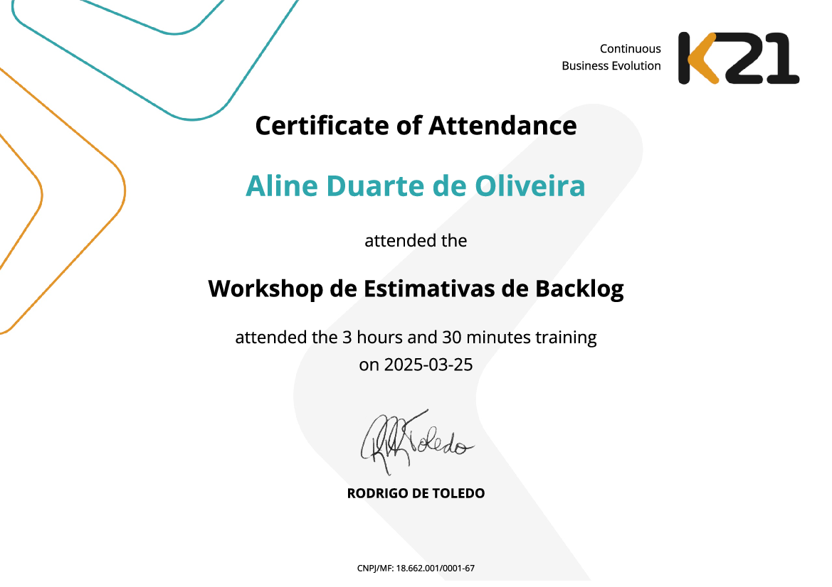 Certificado K21
